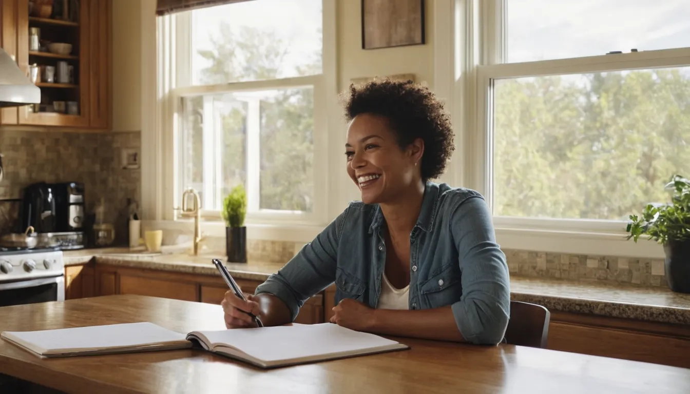 Homeowner reviewing written remodeling quotes at a kitchen table